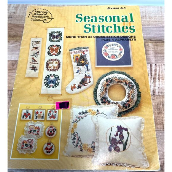 Seasonal Stitches Cross-Stitch Booklet S-5 - Picture 2 of 3